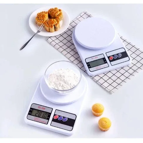 Timbangan Dapur Kue Makanan Masakan Bumbu Portable Digital Elektronik - Kitchen Scale - SF400 Layar LCD, Kapasitas 10kg, 10 Kilogram 10000 Gram 10000G