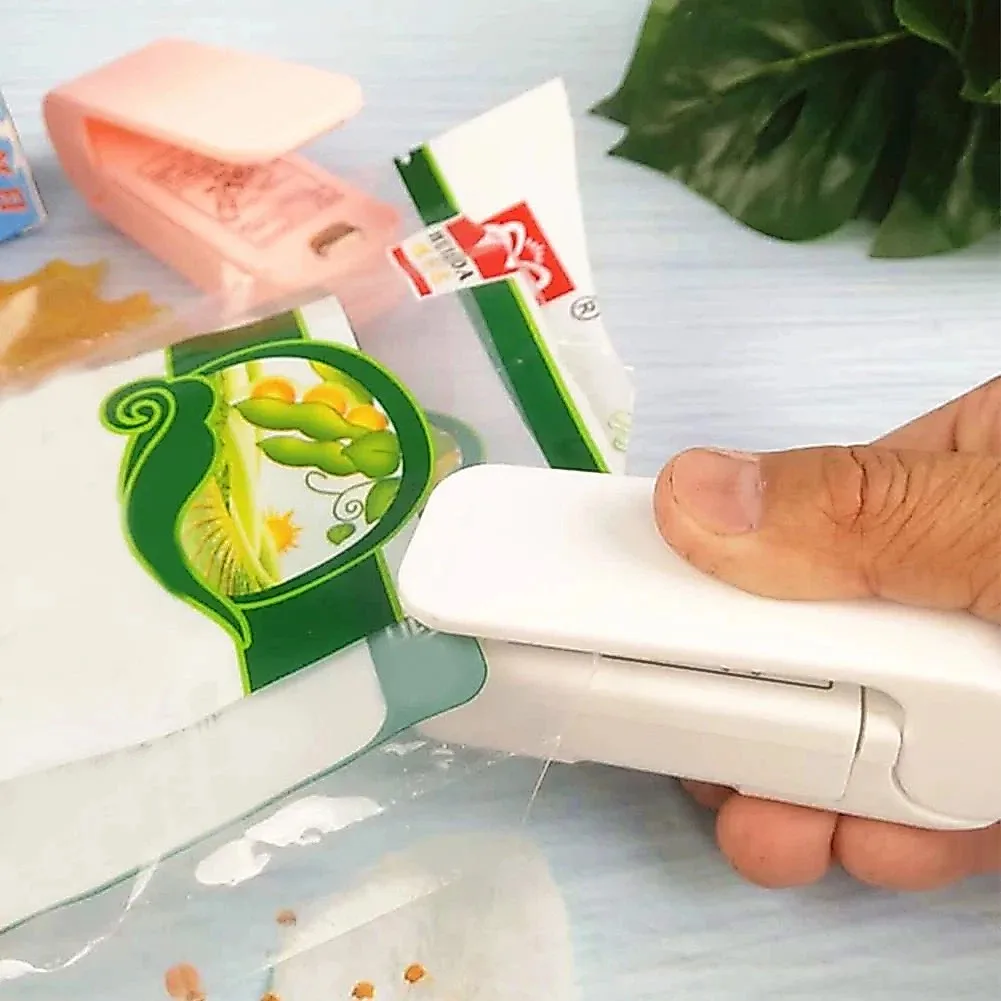 COD AR18 Alat Perekat Mini Plastik Elektrik Mini Hand Sealer Portable Alat Penutup Kemasan Makanan Ringan Perekat Snack