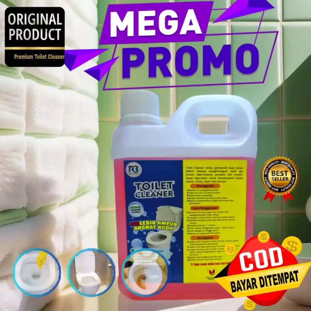COD 1000ml SUPER MAGIC Toilet Cleaner - Efektif, Cepat, Hemat - Pembersih Kamar Mandi