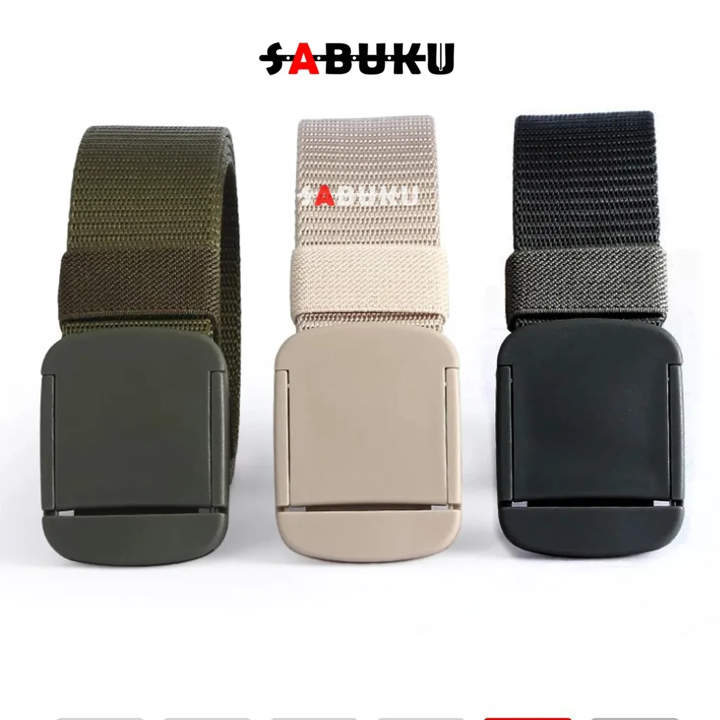 COD AR18 Ikat Pinggang Pria Nylon Canvas Gesper Tactical Sabuk Anti Metal Detector