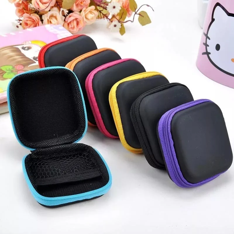 AR18 COD Dompet Mini Headset Earphone Tempat Penyimpanan Kabel Charger Serbaguna