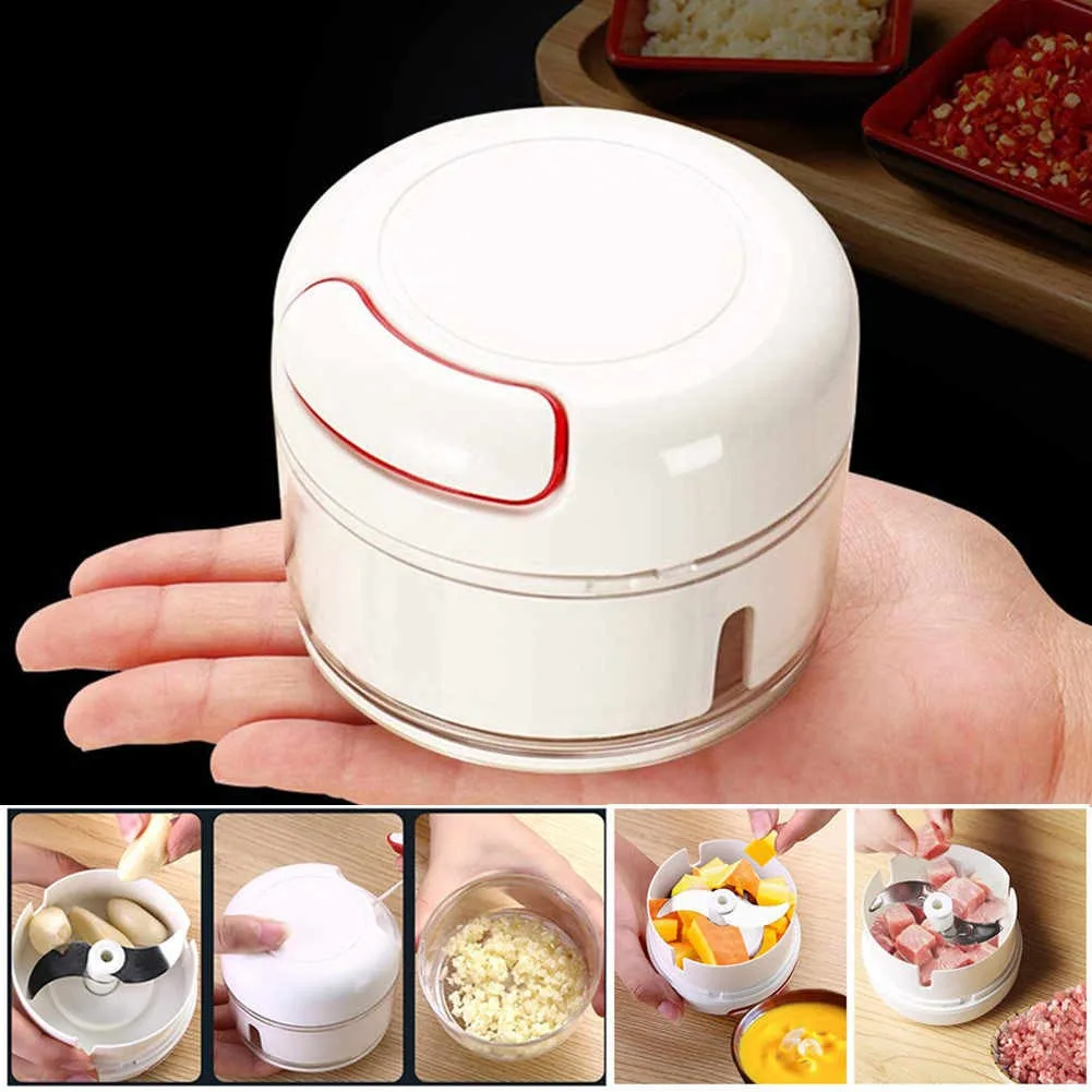 COD AR18 Blender Mini Portable Blender Chopper Bumbu Daging Tarik Manual Speedy Chopper Serbaguna