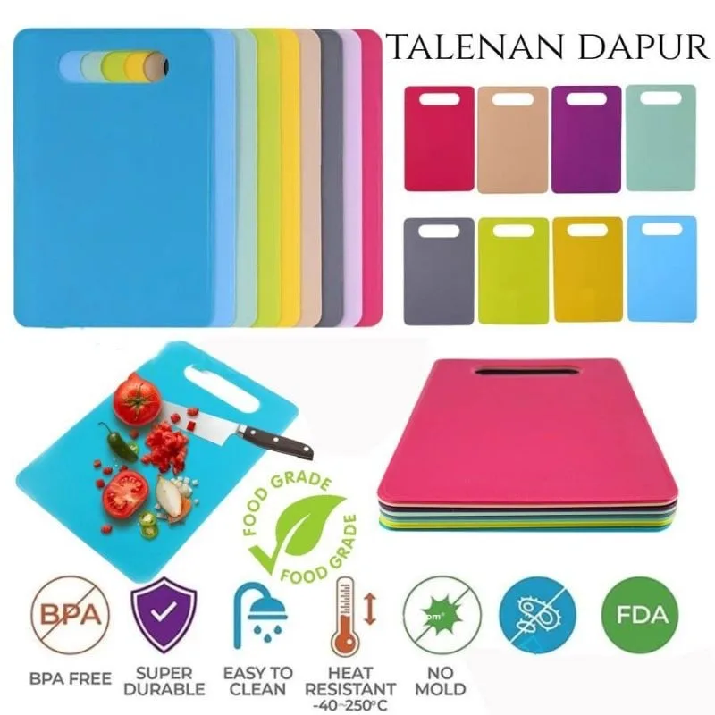 Talenan Plastik Tebal 1,5 MiLi / Cutting Board / Talenan Dapur 29 X 19 CM  / Alat Dapur
