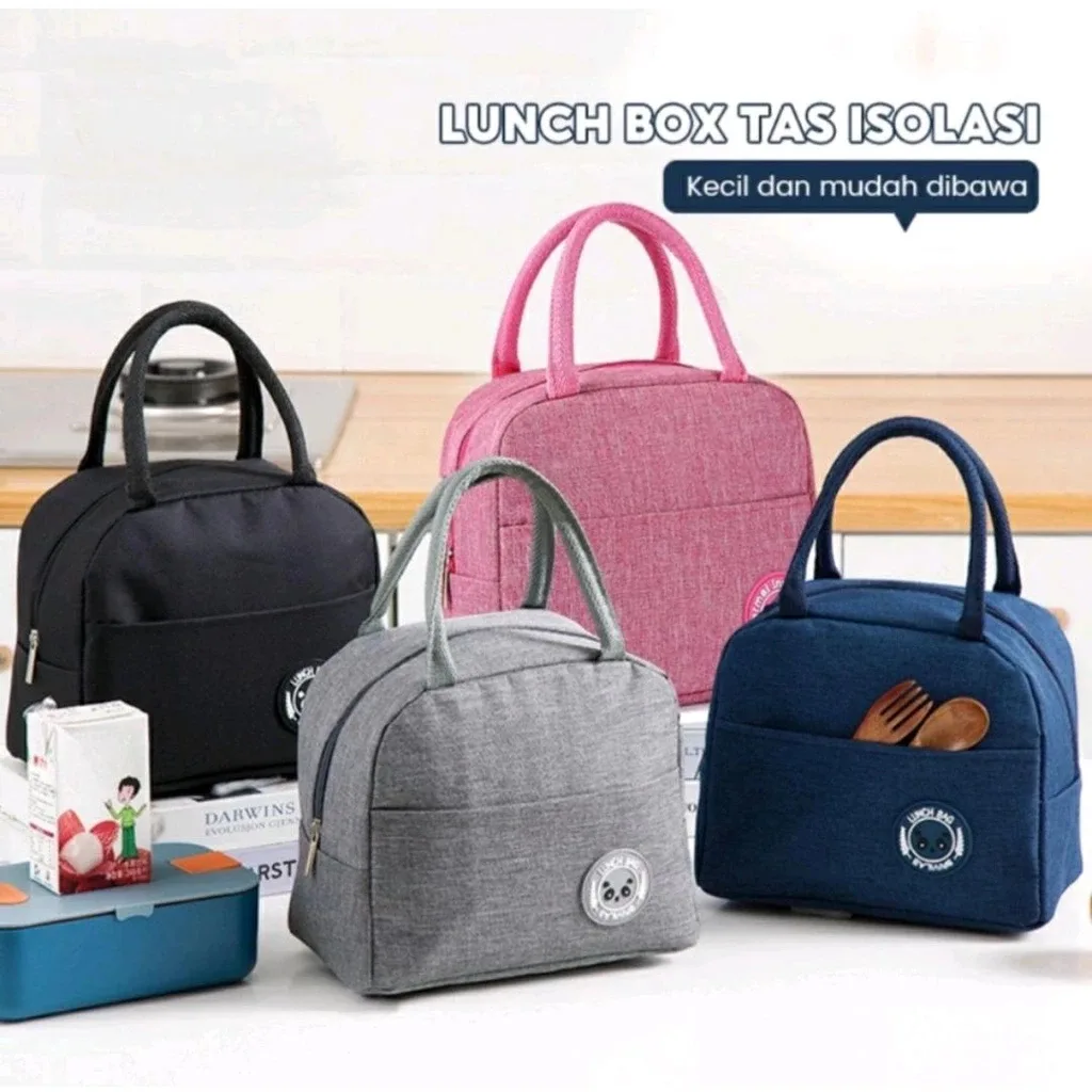 COD AR18 Tas Bekal Lunch Bag Cooler Makanan Anak Tas Lunch Box Karakter Brivilas Lucu Anti Panas Dingin Tempat Snacks Bekal Anak