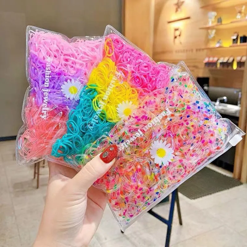 AR18 COD Ikat Rambut Anak perempuan Cantik Murah / Ikat Karet Rambut Korea ISI 400 PCS / Karet rambut Elastis polos fashion wanita