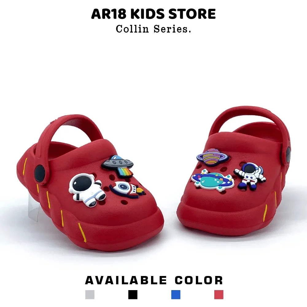 AR18 COD - Sandal Anak Laki-laki Baby Kids Model Baim Tali Belakang Karakter Luar Angkasa Lucu