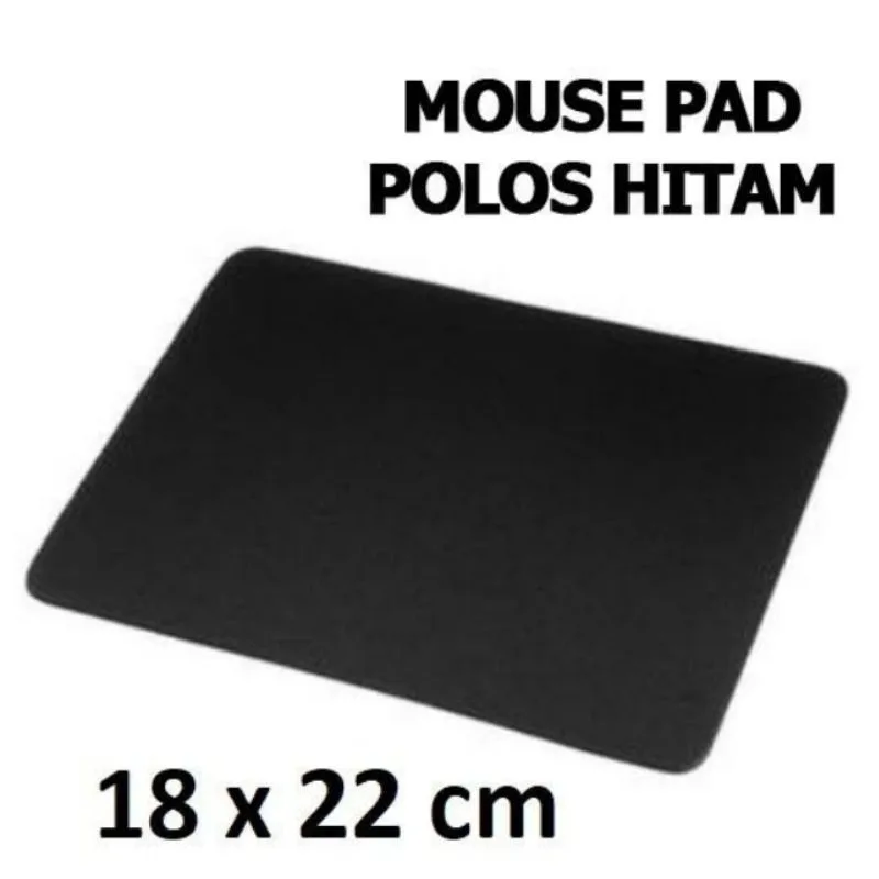 COD AR18 MOUSE PAD HITAM POLOS UNTUK LAPTOP KOMPUTER