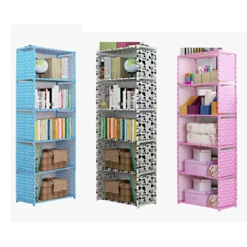 COD AR18 Rak Buku Portable Rak Serbaguna Rak Buku 5 Tingkat 4 Susun