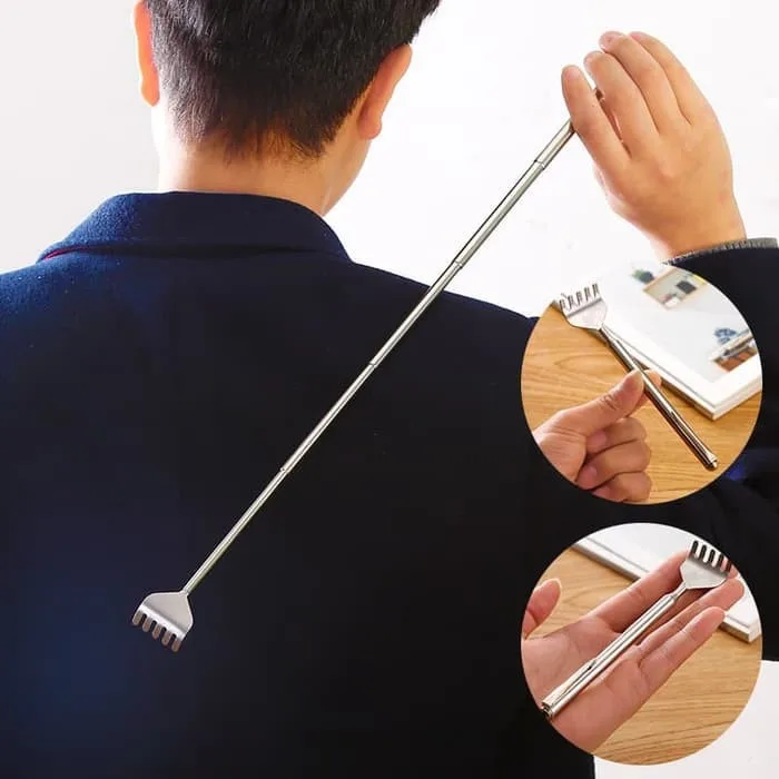 AR18 - Alat Garuk Punggung / Penggaruk Belakang Penghilang Gatal / Bahan Stainless Besi Lipat Tarik