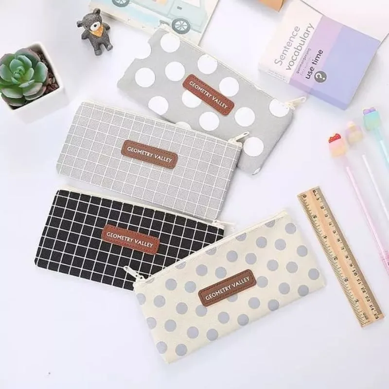 COD AR18 Tempat Pensil Remaja / Tempat Pensil Anak Laki-Laki / Tempat Pensil Geometry Hitam Dan Abu