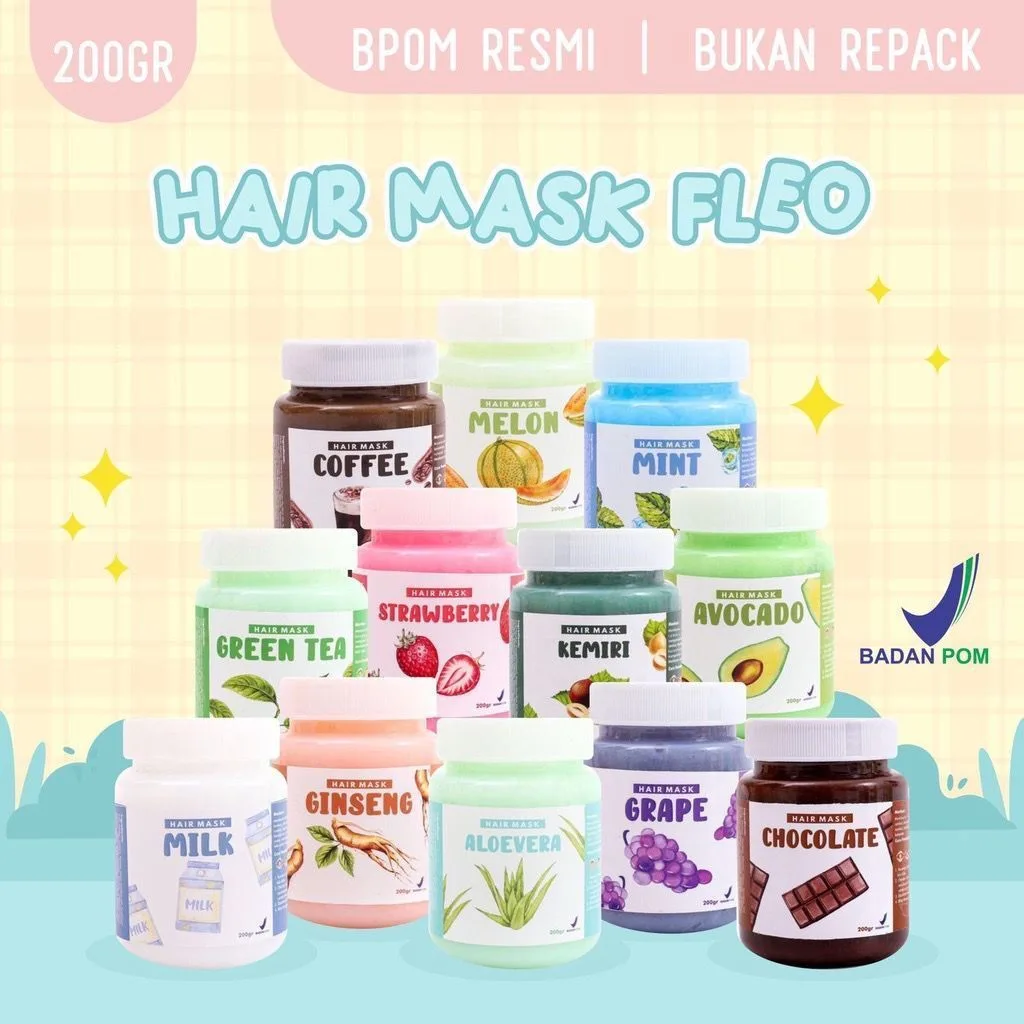 AR18 COD Hair Mask Creambath Masker Rambut Murah Ala Salon 200Ml / Hair Mask Bpom