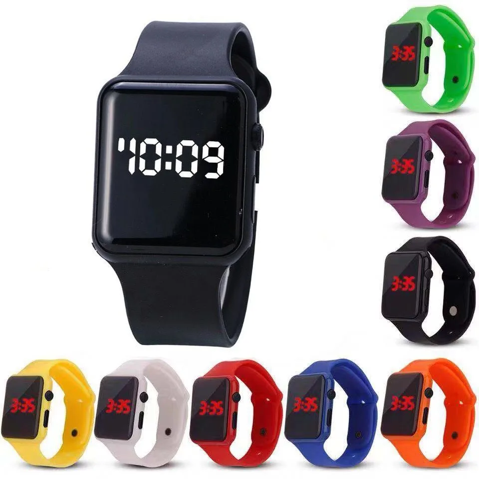 COD AR18 Mesin Jam Tangan Led Digital Fashion Kids & Teenager Remaja Display Watch Elektronik Led Wanita Pria