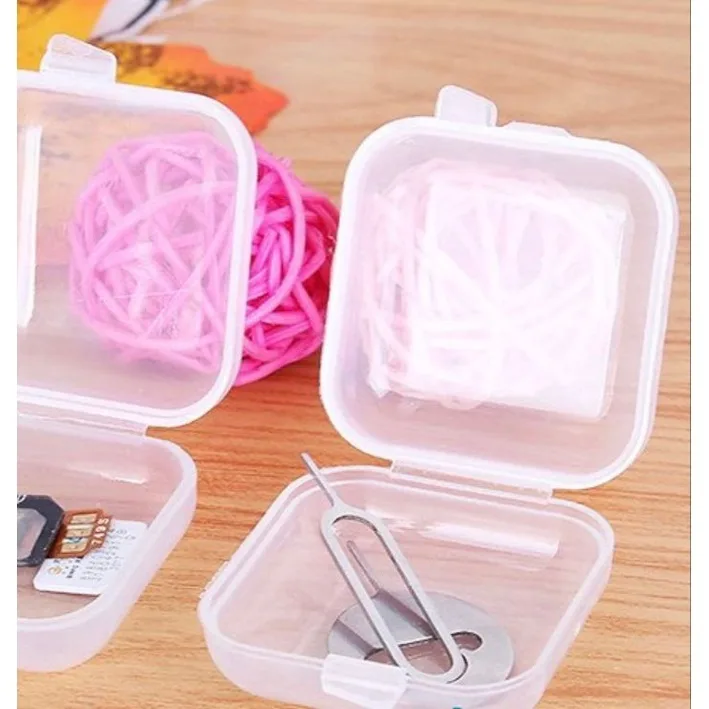 KOTAK BOX TEMPAT PERHIASAN ANTING DLL / KOTAK PLASTIK KECIL MINI SERBAGUNA / MEMORY BOX / RANDOM STUFF ORGANIZER WADAH KECIL