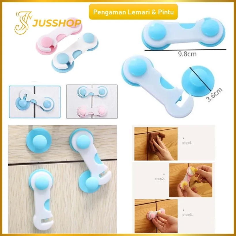 COD AR18 Pengaman Pintu Laci Safe Lock Pengunci Pintu Lemari Baby Safety Lock
