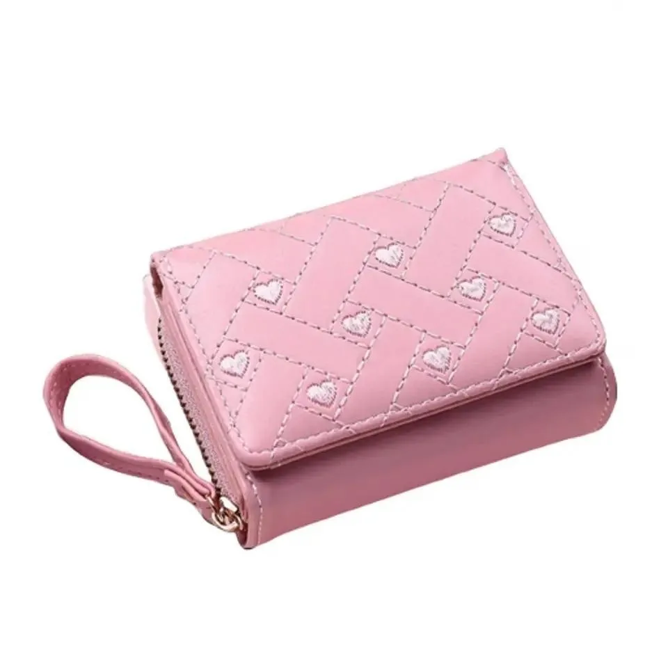 COD AR18 Dompet Aurora Dompet Wanita Dompet Lipat Mini Uang Kartu Terbaru Pendek Koin