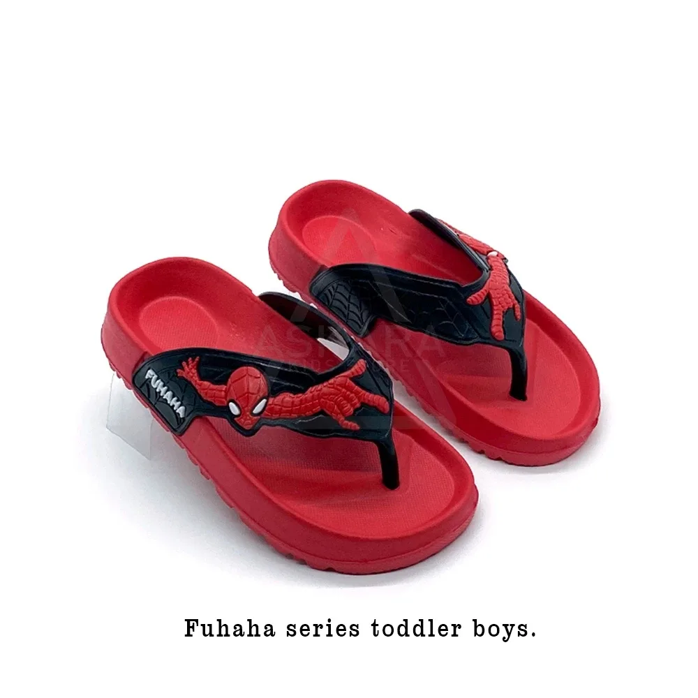 COD AR18 Sandal Anak Laki-Laki Sandal Jepit Model Karakter Spider( 2 - 9 Tahun )
