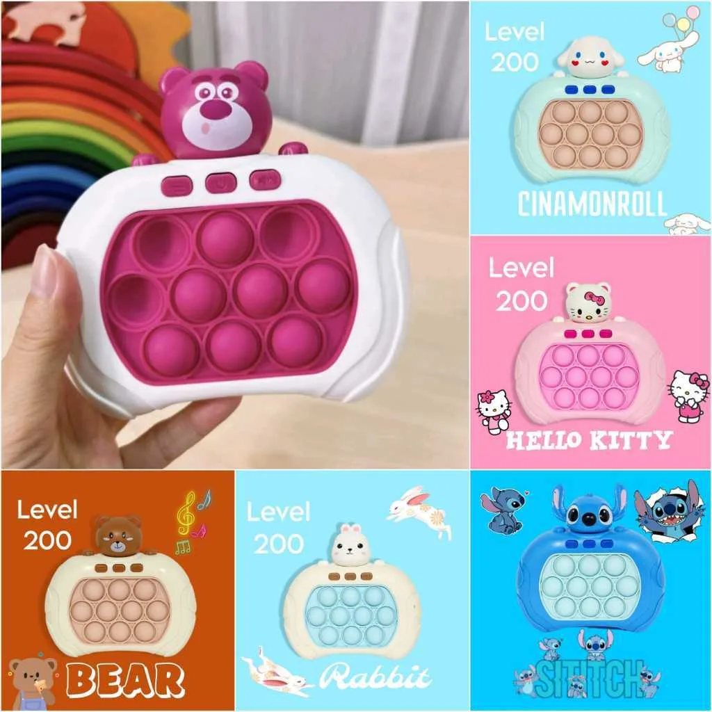 COD AR18 Game Pengganti HP Penghilang Stress / Pengganti Gadget Anak Seru / Mainan Anak & Dewasa Game POP IT ELEKTRIK Musik Puzzle 200 Levels