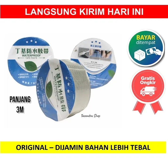 COD AR18 - Lem Lakban Aluminium Waterproof Tahan Panas 3 5 M