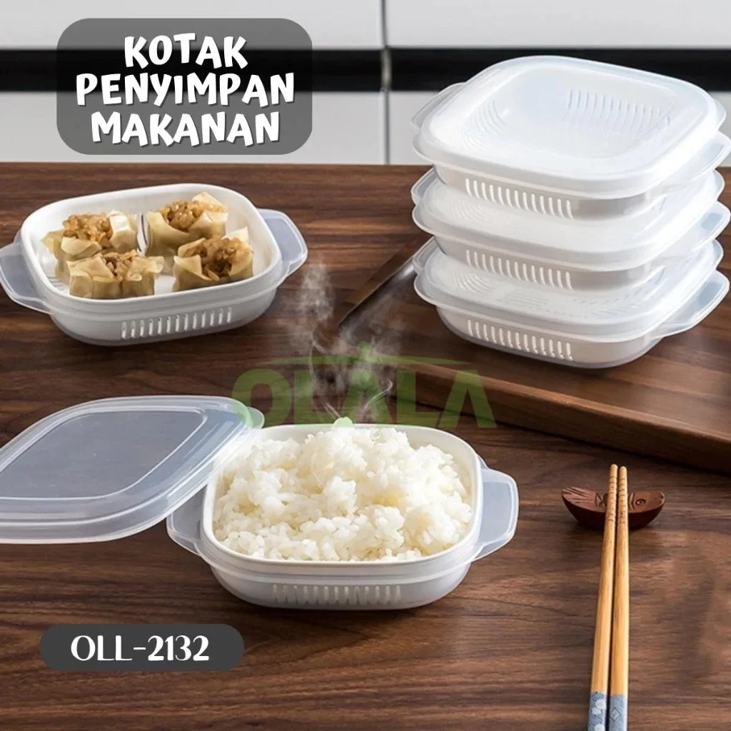 COD AR18 Kotak Penyimpan Makanan Dengan Tutup Toples Saringan Fresh Box