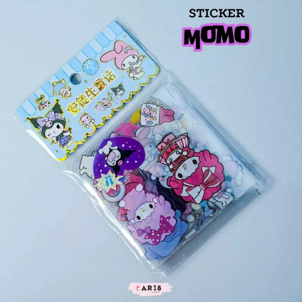 Sticker MOMO Character Aesthetic Waterproof / Stiker Momo Murah / Stiker Aksesoris HP