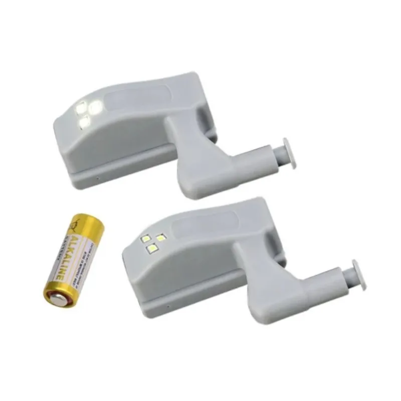 COD AR18 Lampu Engsel Led + Baterai Lampu Lemari Otomatis Lampu Kabinet Kitchen Set Lampu Laci Led Otomatis